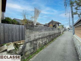 【前面道路含む現地写真】 | 京田辺市東古森　売土地