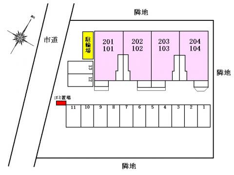 サンリット　ガーデンＧの区画図