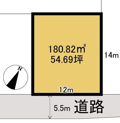 【土地図】 | 黒石市緑町四丁目　土地