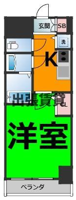 仲介手数料0円！！エスリード上前津テルツェの間取り