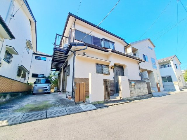 南越谷五丁目売地の前面道路含む現地写真