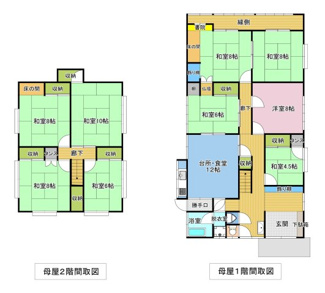 【間取り】 | 鳥取市布勢中古戸建て