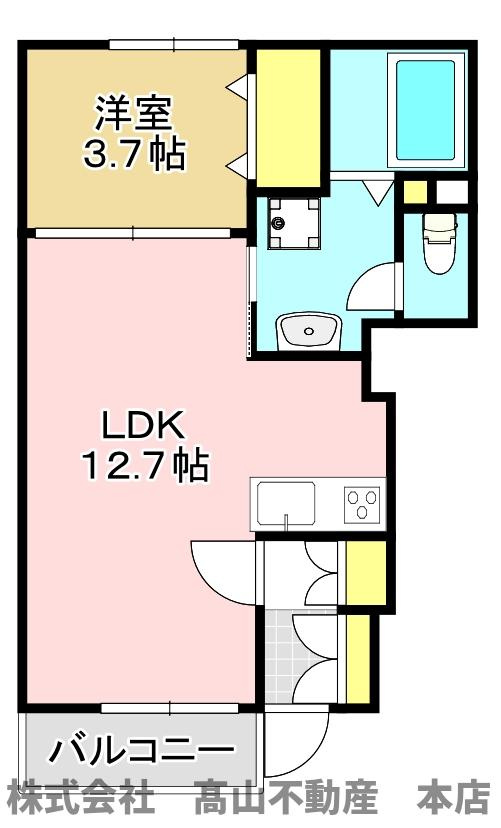 ラフォーレあおいＡ棟の間取り