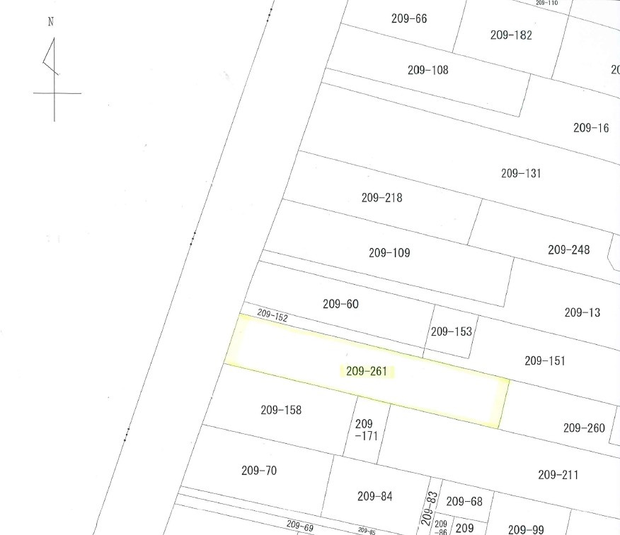 宇都宮市下川俣町の区画図