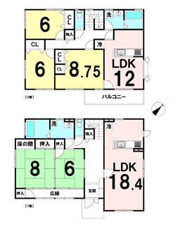 【間取り】 | 野洲市乙窪　中古戸建