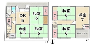 【間取り】 | 右京区太秦安井北御所町