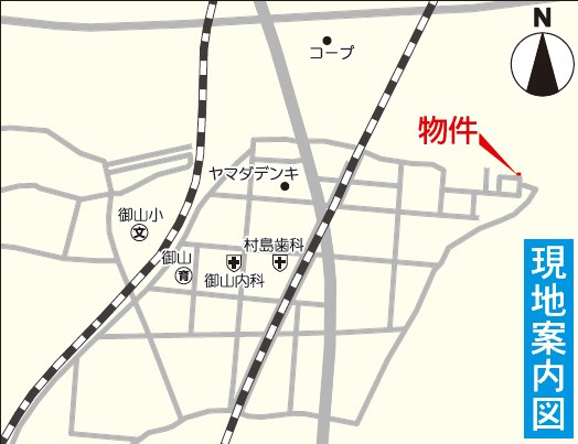 福島市丸子第5　CradleGarden　全1棟の地図