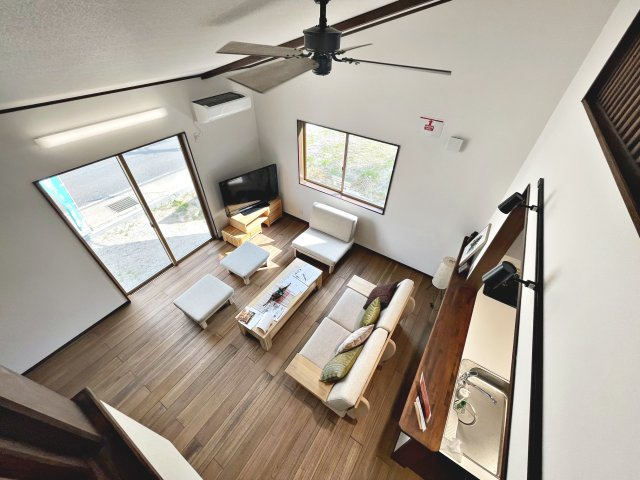 新築戸建・建売　二本松市冠木　平屋建ての居間・リビング