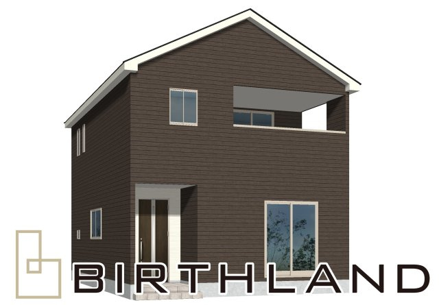 会津若松市八日町第1　Cradle Garden　全2棟の外観パース|1号棟　完成予想図