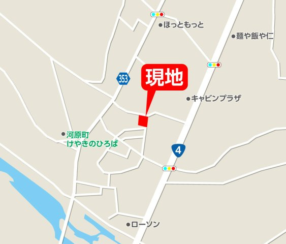 伊達市川原町1期　Erde-エルデ-　全4棟の地図