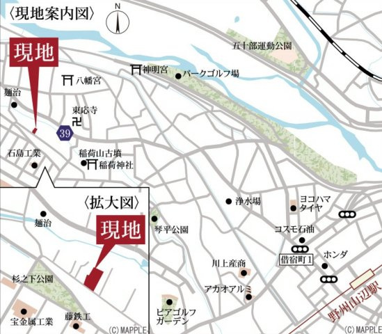 太田第11下田島　Livele Garden　全14棟の地図