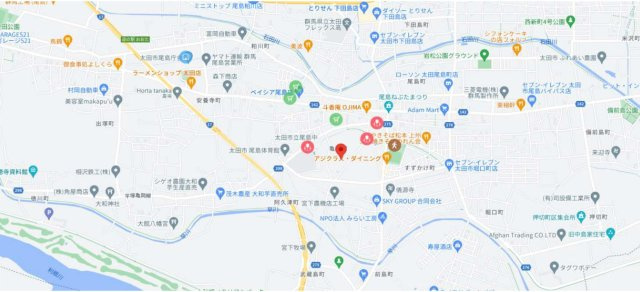 太田市亀岡町　Kダンパー　全2区画の地図