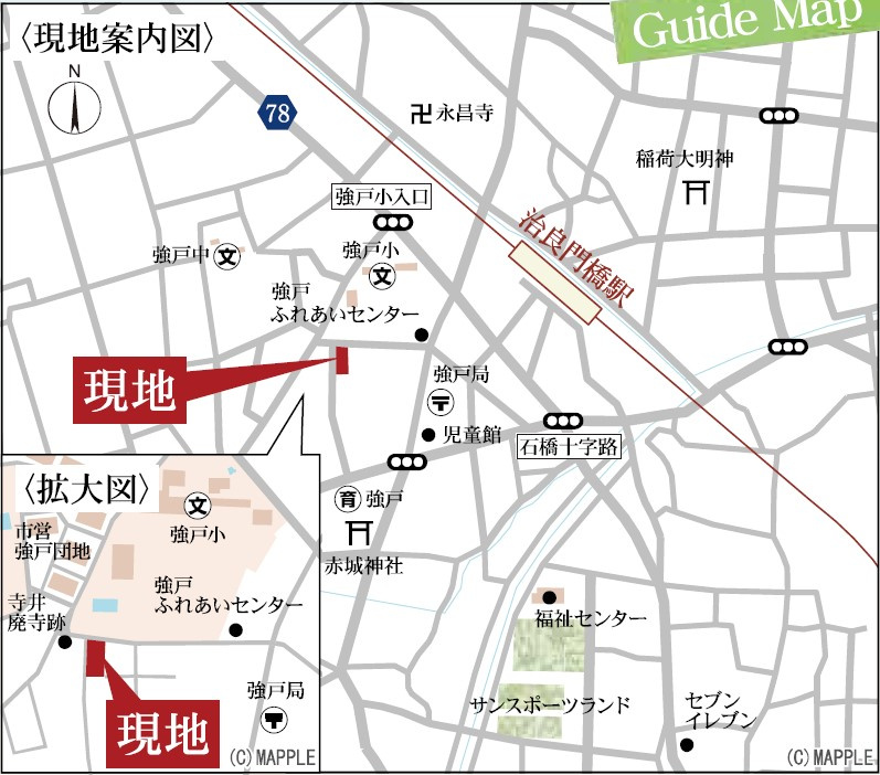 太田第3天良町　Livele Garden　全2棟の地図