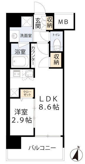 【間取り】 | コンフォリア・リヴ京橋
