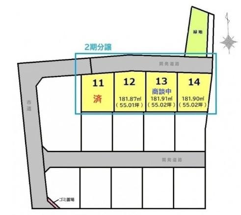 出雲市小山町　売土地　12号地の土地図