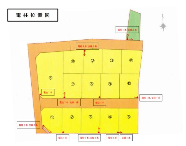 出雲市小山町　売土地　12号地のその他|１２号地は敷地内に電柱・支柱がございます。
