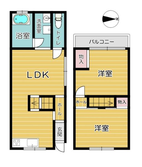【間取り】 | 門真市末広町　中古テラスハウス