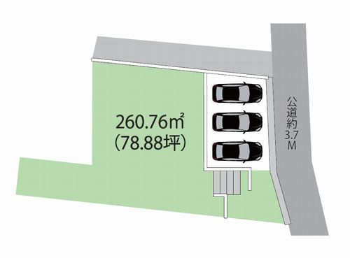 【土地図】 | 伊勢原市東大竹　土地（売地） | 伊勢原市東大竹　土地（売地）