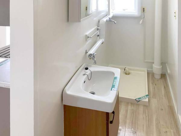 ビレッジハウス赤平1号棟の洗面所|ビレッジハウスの同一物件・同一タイプの間取りの写真です