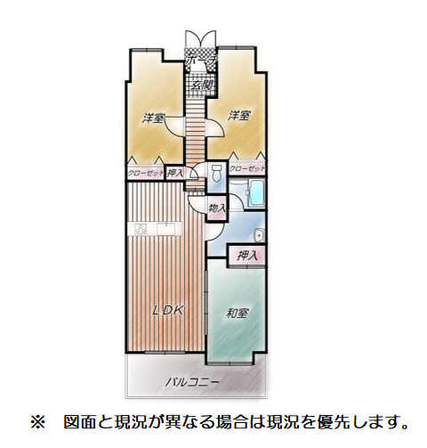 ビューネ芙蓉館　三島市萩の間取り|間取りです。
