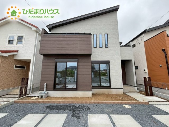 深谷市上野台　新築一戸建て　いろどりタウン　09の外観|南西向きで日当たり良好◎