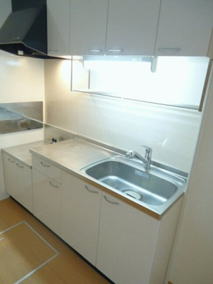 【キッチン】 | サンライズ榎Ｂ | きれいなキッチンです