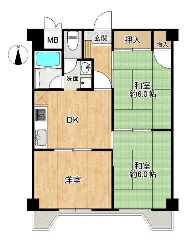 VIP新大阪の間取り|◆南向きにつき最高良好です！
◆【当社販売窓口】SRC11階建11階部分の最上階!!表面利回り約7.27％!!