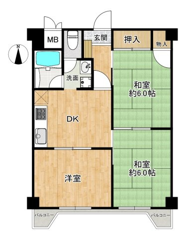 VIP新大阪の間取り|◆南向きにつき最高良好です！
◆【当社販売窓口】SRC11階建11階部分の最上階!!表面利回り約9.56％!!