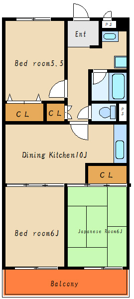 パレス朝霧ヶ丘の間取り