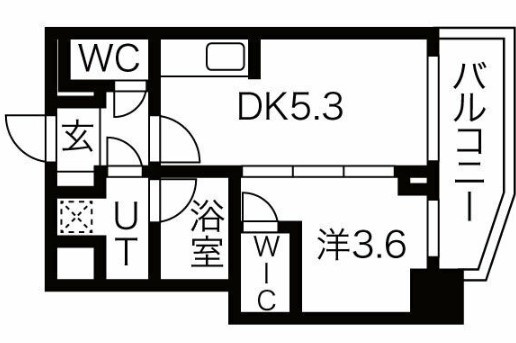 ライフフィールドなにわ本町RUELLEの間取り