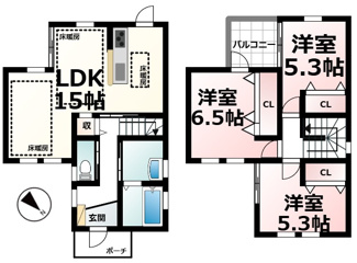 【間取り】 | 大石東６丁目