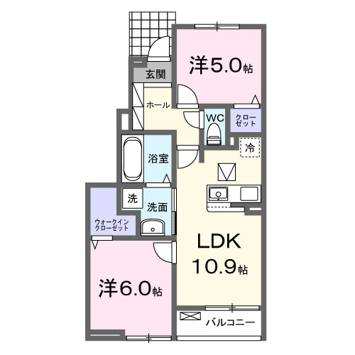 ラ・メゾン　デュ　ボヌール　Ⅱの間取り