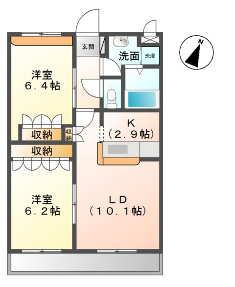 リバーサイドコスモスⅡの間取り