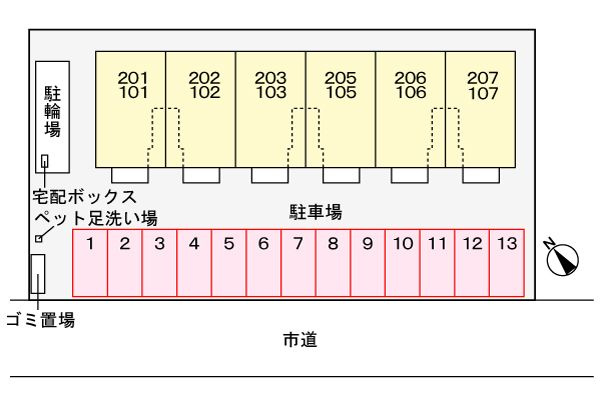 ベル・プロムナードⅦ　　刈谷市の賃貸ならクラスホーム刈谷店の駐車場