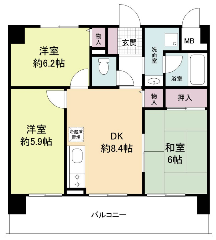 シャリテ今里の間取り