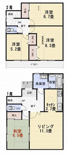 【間取り】 | 平塚市大神4丁目　中古一戸建て | 平塚市大神4丁目　中古一戸建て