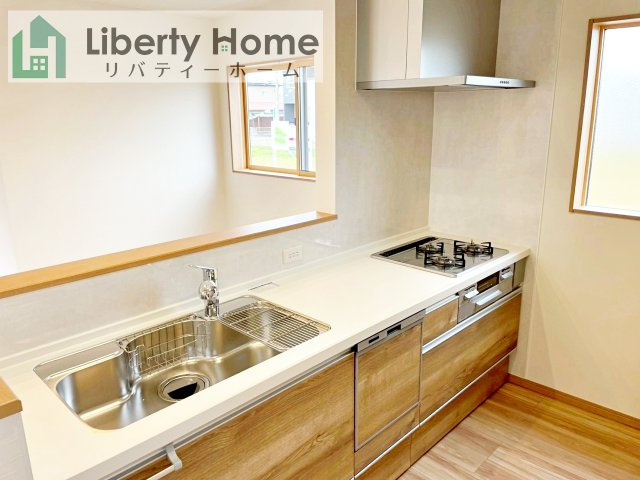 土浦市荒川沖第1期　2号棟　新築戸建のキッチン