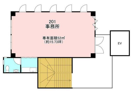 守山市浮気町の店舗事務所の間取り