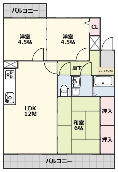 【間取り】 | エクレール弥永
