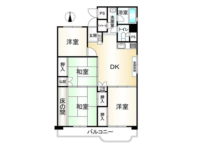 【間取り】 | 山科団地C棟
