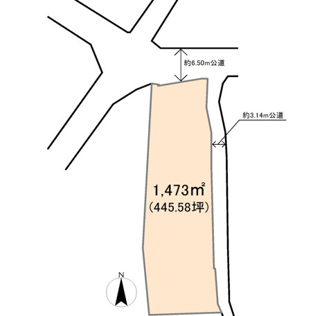 東松山市大字野田　土地の土地図|34条12号に該当する場合は専用住宅の建築が出来ます。