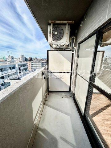 ラウム江坂のバルコニー