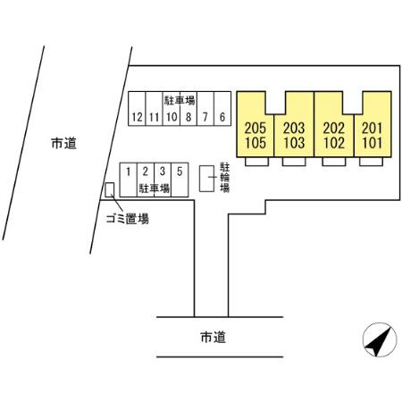 シャンド フルールの区画図