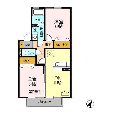 シャンド フルールの間取り