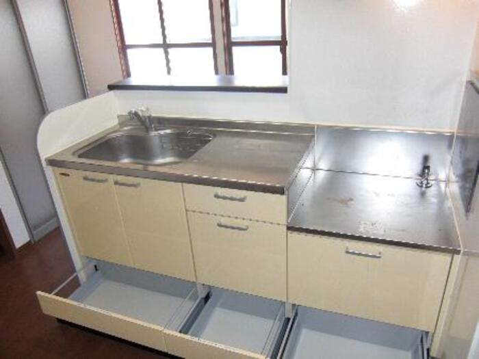 シャンド フルールのキッチン|対面キッチン(アンダーストッカー付)