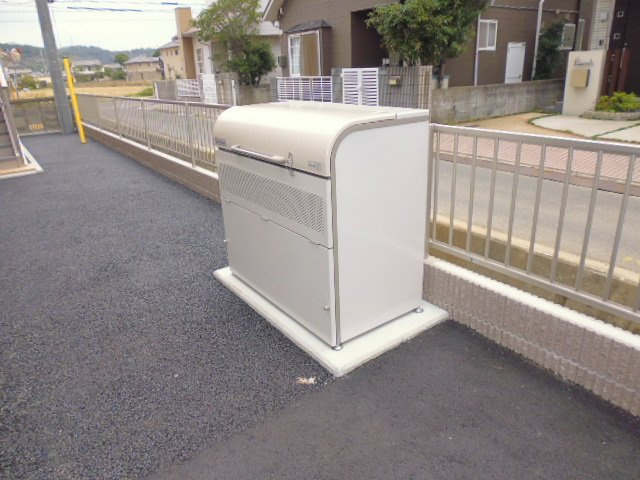 倉敷市連島町鶴新田のアパートのその他共用部分|敷地内ゴミステーション