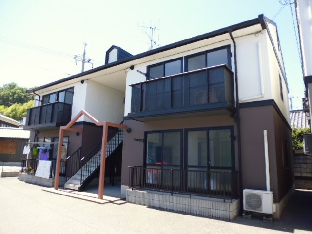 倉敷市児島柳田町のアパートの外観