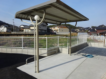 総社市西郡のアパートのその他共用部分|自転車置き場