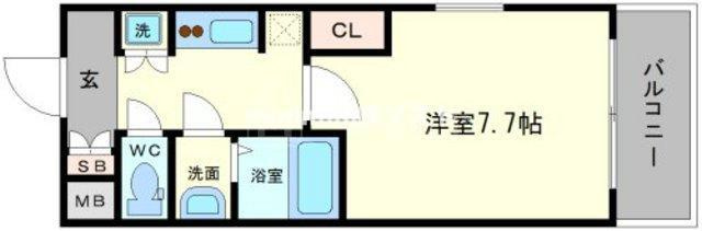 プロシード難波ディオスの間取り
