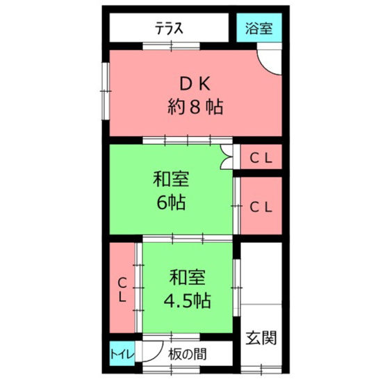 【間取り】 | 【中古テラス】貝塚市堀